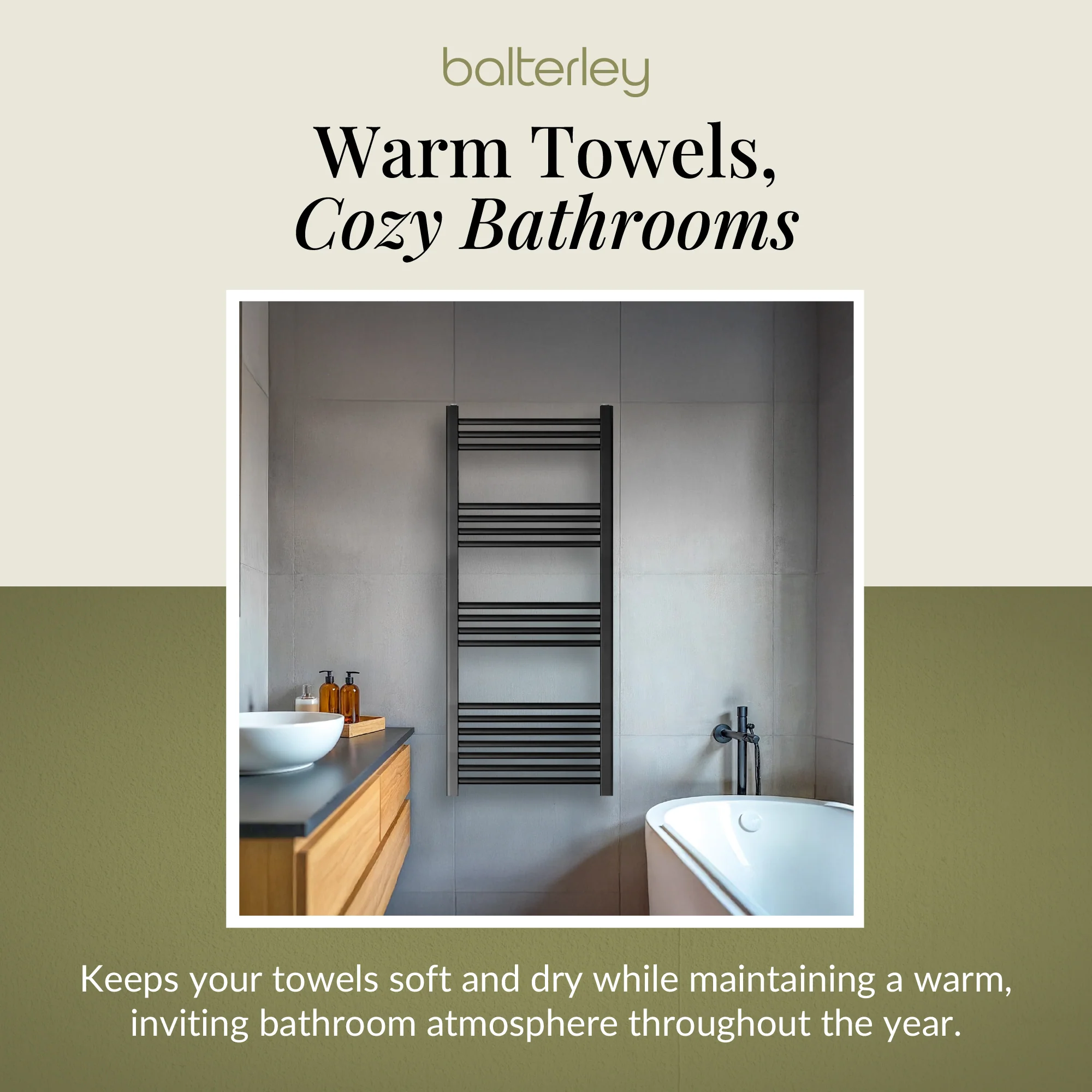 Straight Heated Heated Towel Rail Radiator, W: 600mm - Choice of Height and Finish - Image 84