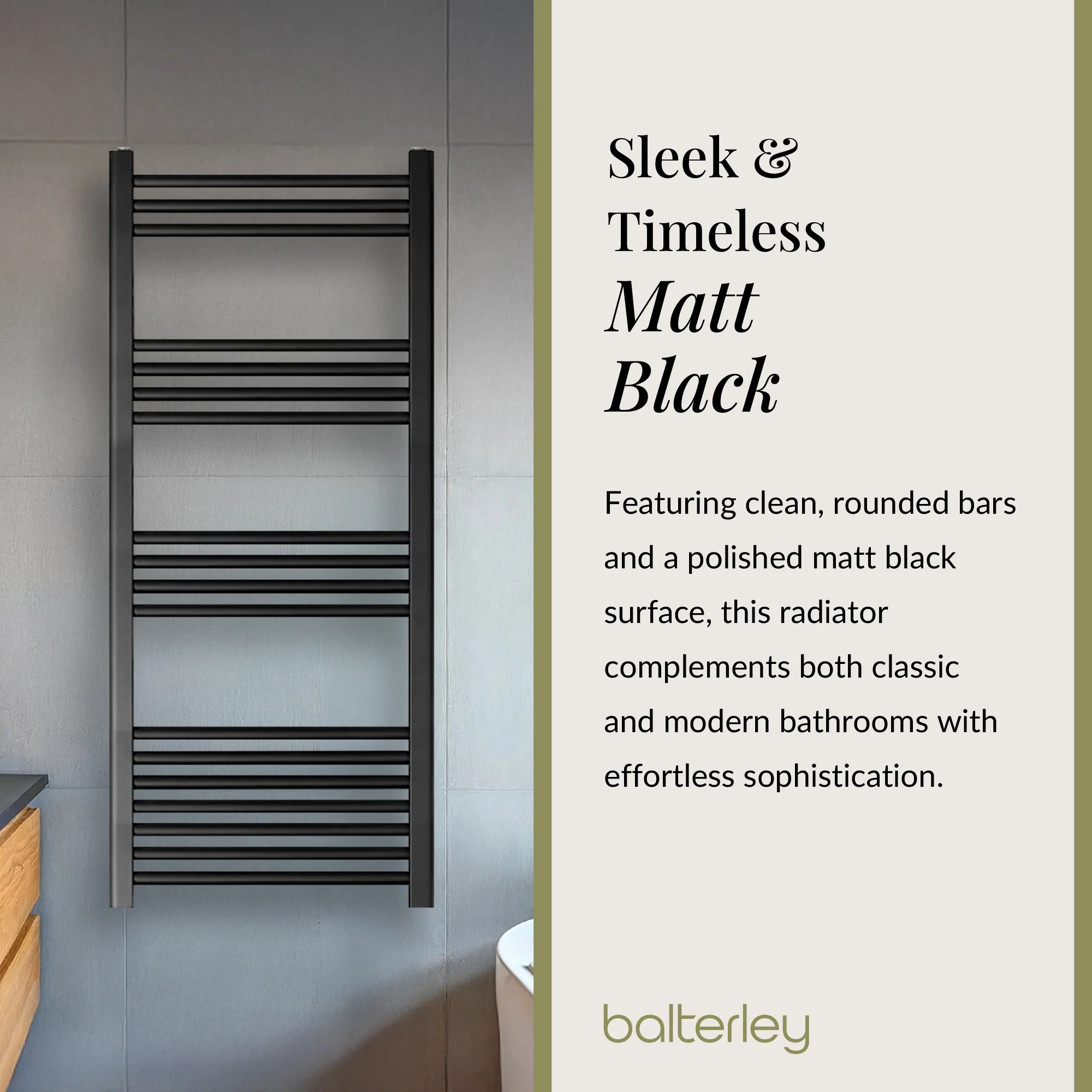 Straight Heated Heated Towel Rail Radiator, W: 600mm - Choice of Height and Finish - Image 85