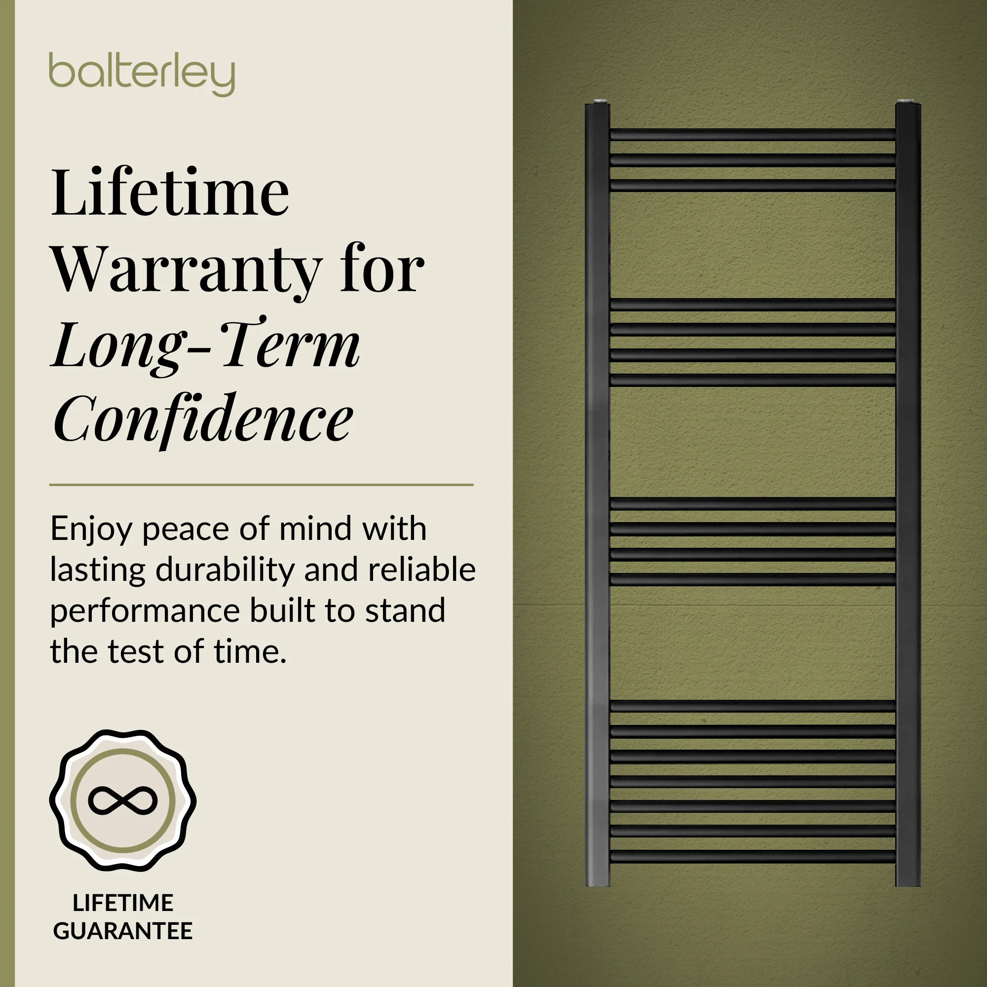 Straight Heated Heated Towel Rail Radiator, W: 600mm - Choice of Height and Finish - Image 87