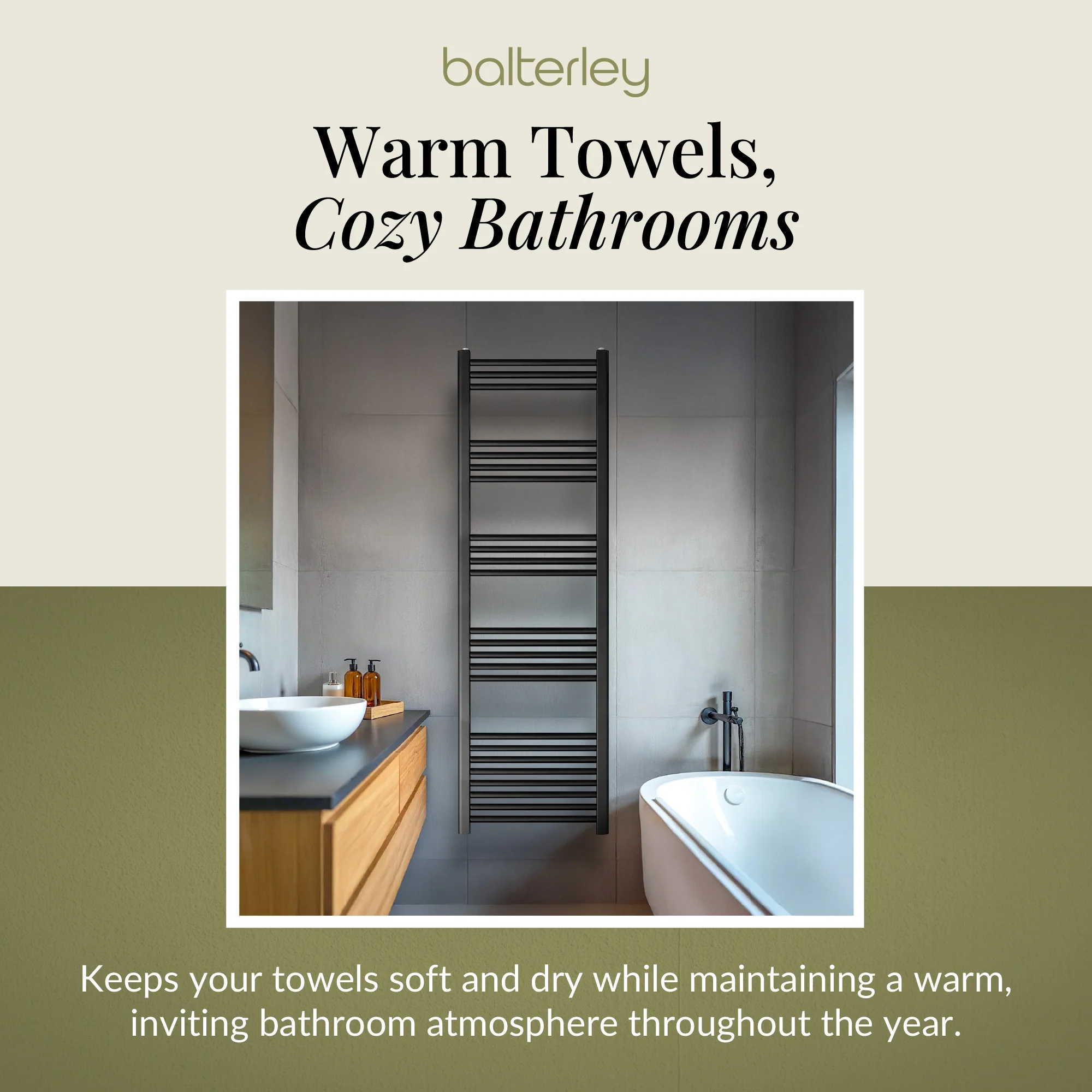 Straight Heated Rail Dual Fuel Towel Warmer, W: 500mm – Choice of Size & Finish - Image 102