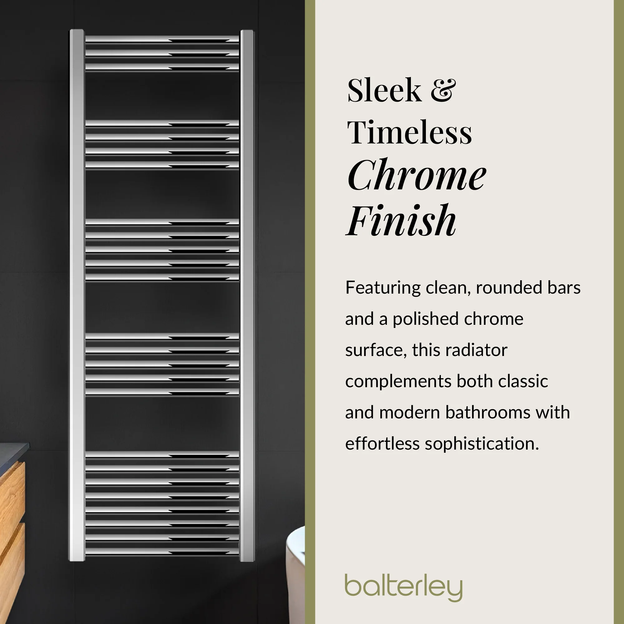 Straight Heated Rail Dual Fuel Towel Warmer, W: 500mm – Choice of Size & Finish - Image 111