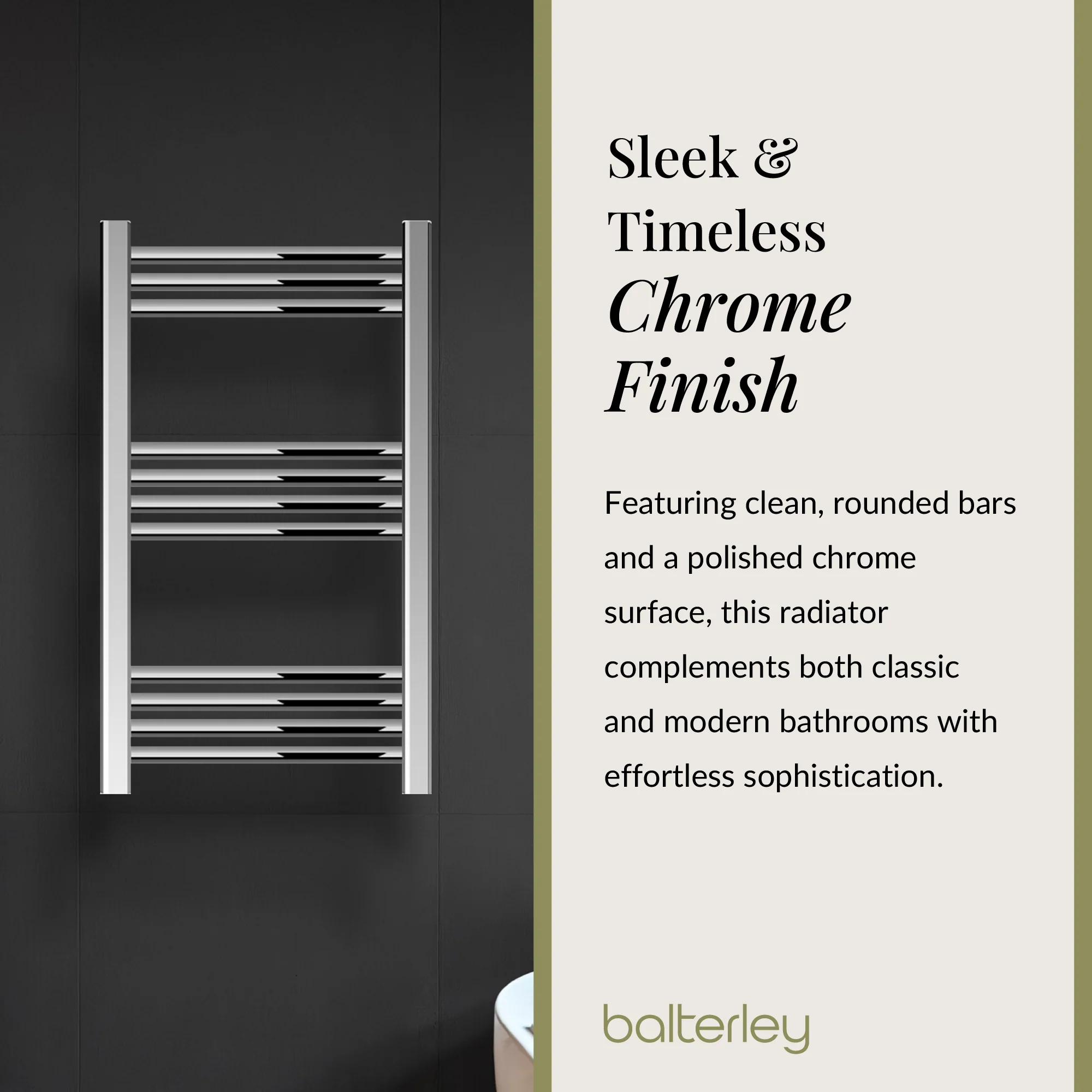 Straight Heated Rail Dual Fuel Towel Warmer, W: 500mm – Choice of Size & Finish - Image 43