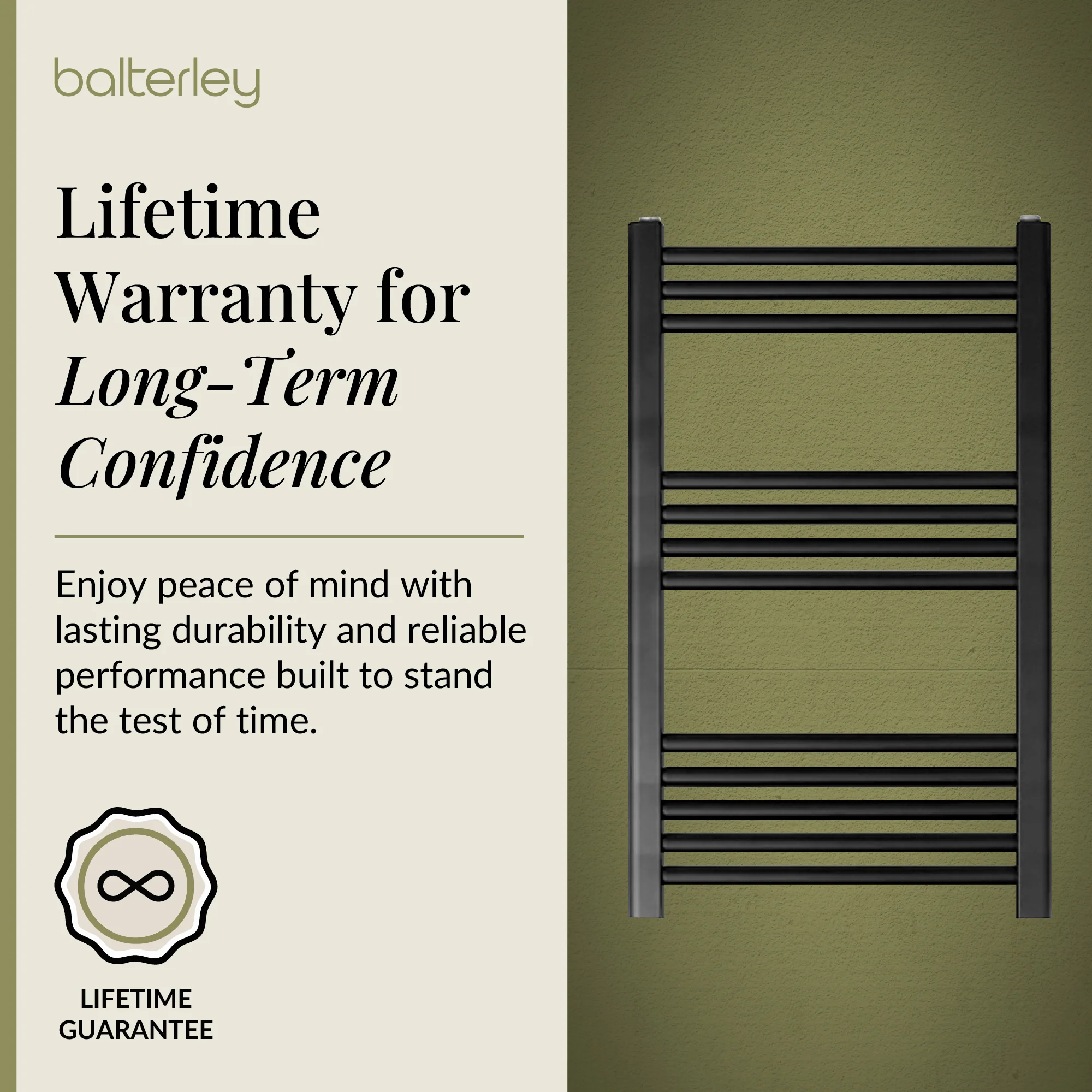 Straight Heated Rail Dual Fuel Towel Warmer, W: 500mm – Choice of Size & Finish - Image 60