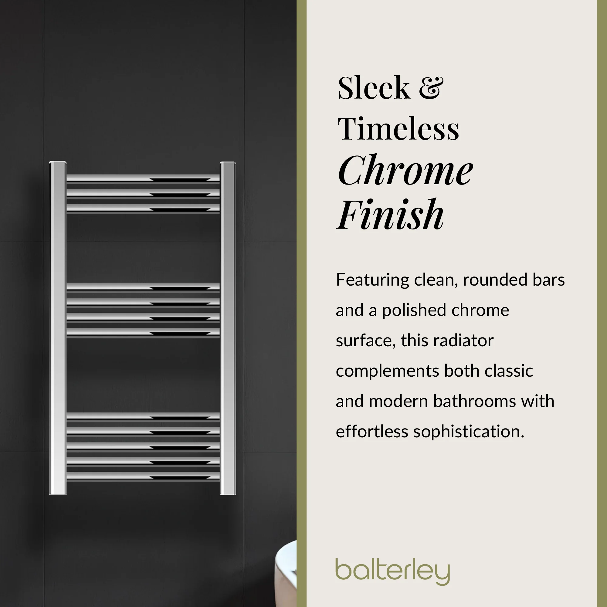 Straight Heated Rail Dual Fuel Towel Warmer, W: 500mm – Choice of Size & Finish - Image 61