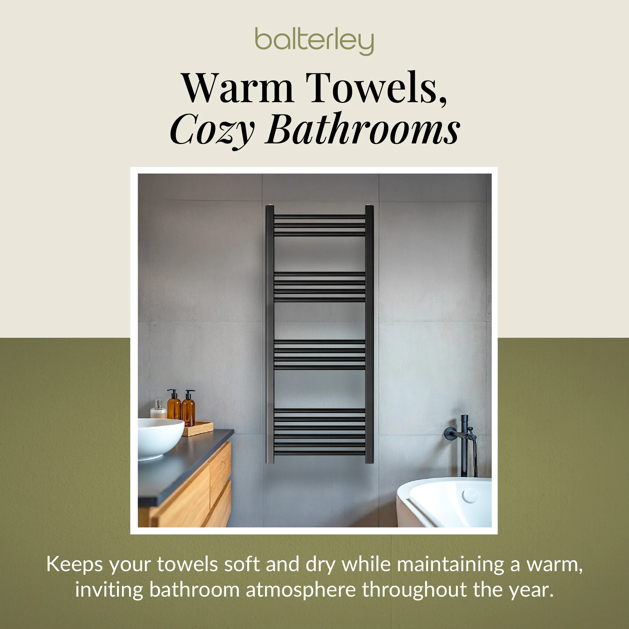 Straight Heated Rail Dual Fuel Towel Warmer, W: 500mm – Choice of Size & Finish - Image 72