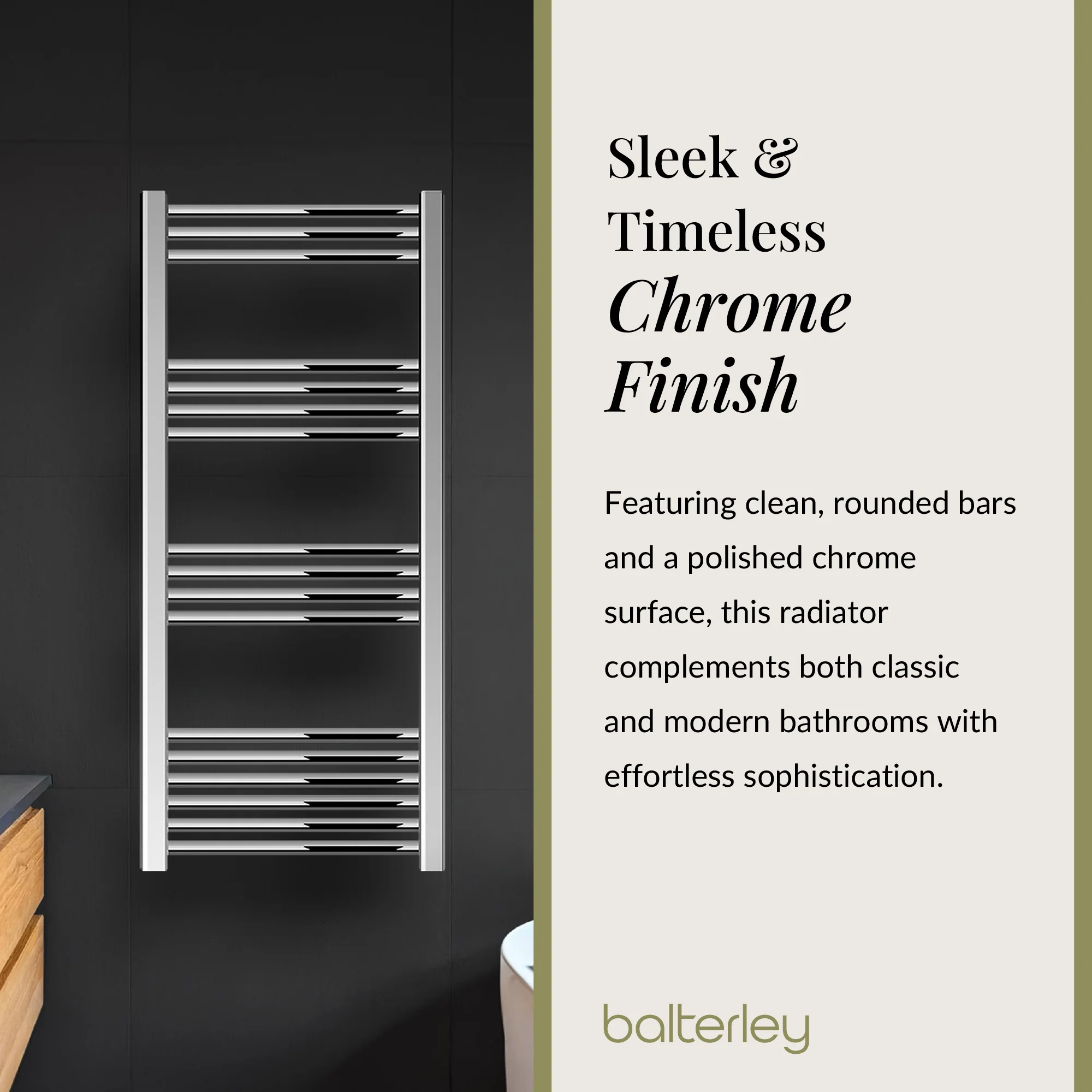 Straight Heated Rail Dual Fuel Towel Warmer, W: 500mm – Choice of Size & Finish - Image 77
