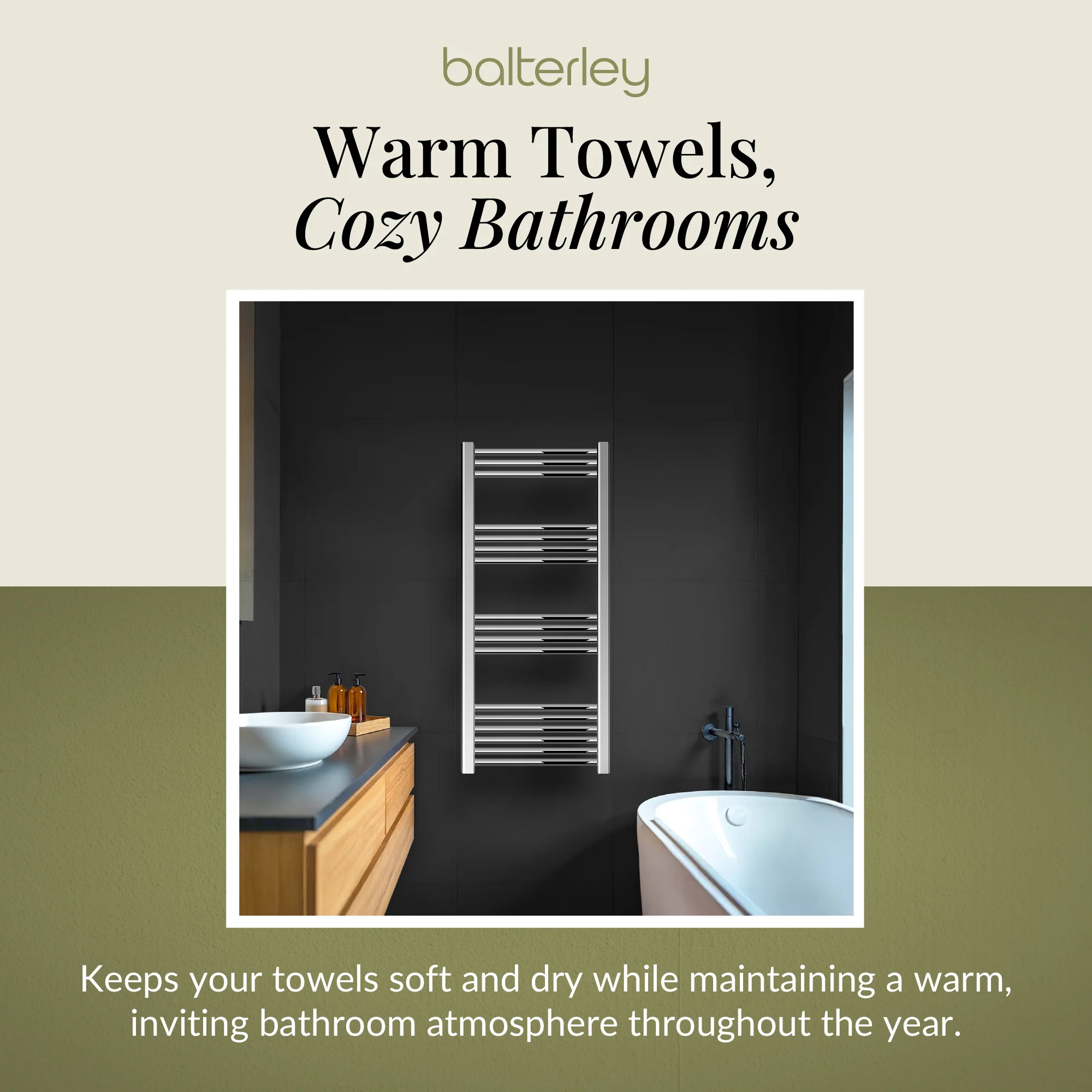 Straight Heated Rail Dual Fuel Towel Warmer, W: 500mm – Choice of Size & Finish - Image 79