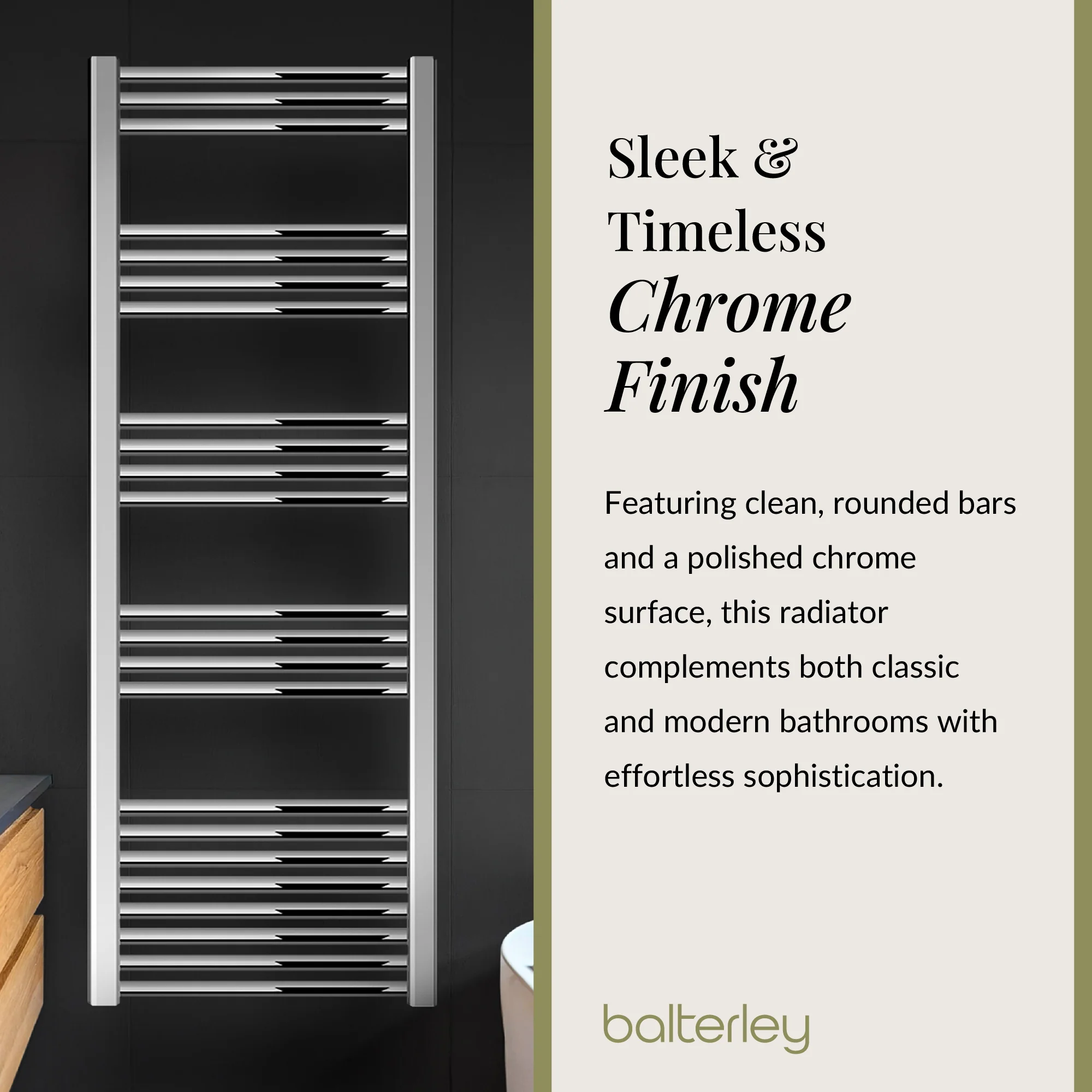 Straight Heated Rail Dual Fuel Towel Warmer, W: 500mm – Choice of Size & Finish - Image 95