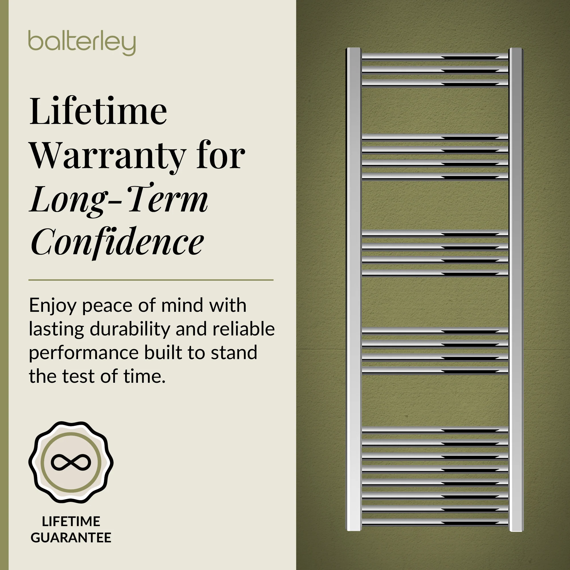 Straight Heated Rail Dual Fuel Towel Warmer, W: 500mm – Choice of Size & Finish - Image 96