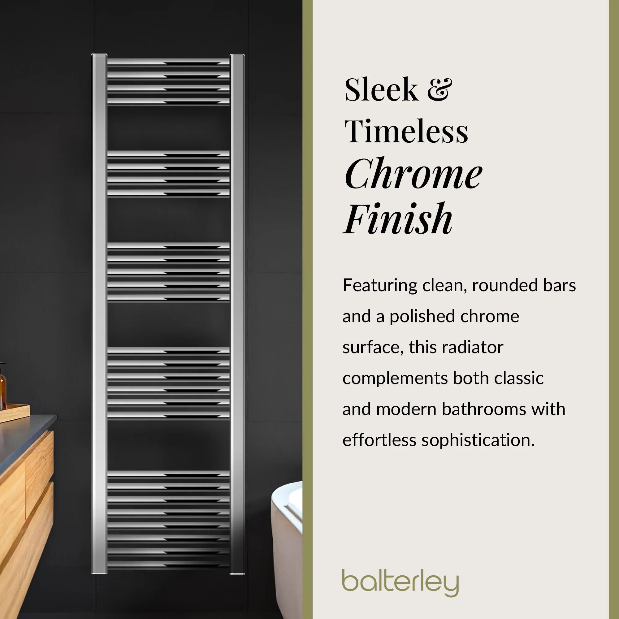 Straight Heated Rail Dual Fuel Towel Warmer, W: 400mm – Choice of Size & Finish - Image 32