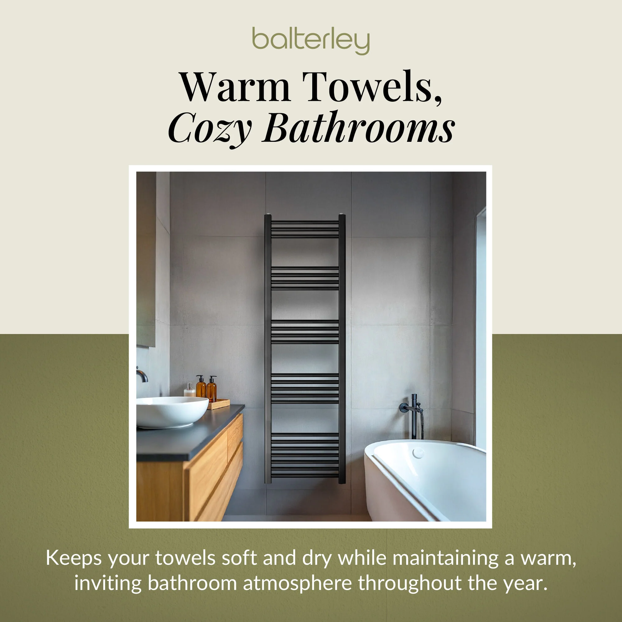 Straight Heated Rail Dual Fuel Towel Warmer, W: 400mm – Choice of Size & Finish - Image 37