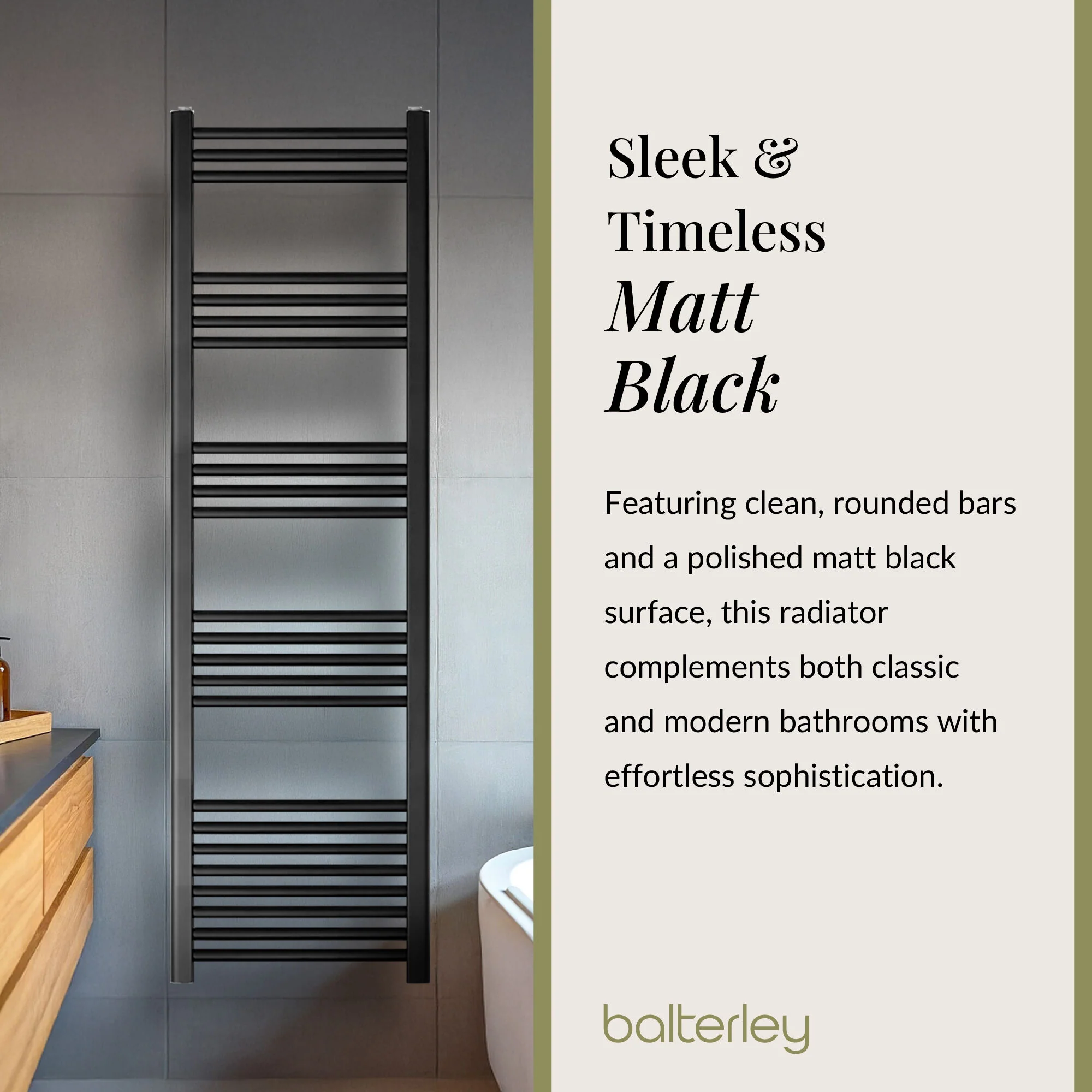 Straight Heated Rail Dual Fuel Towel Warmer, W: 400mm – Choice of Size & Finish - Image 55