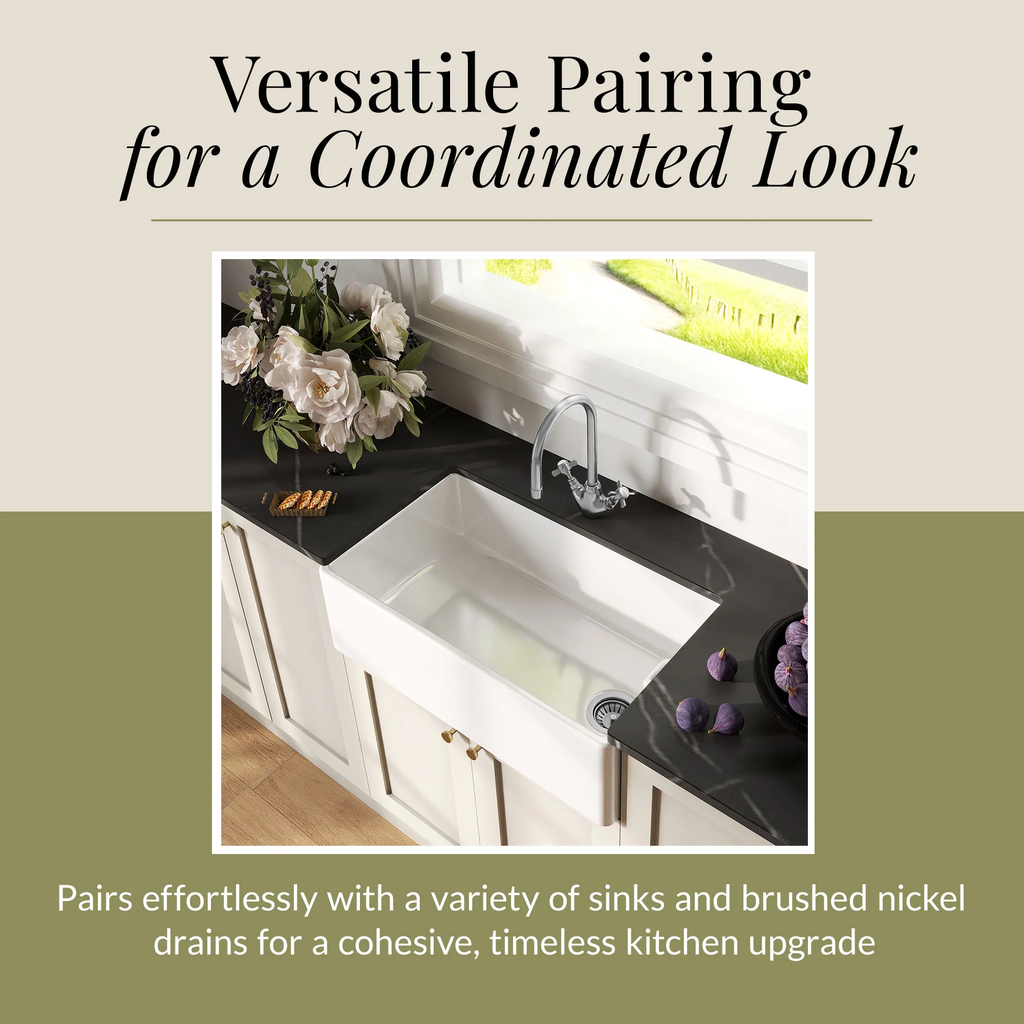 Traditional Mono Mixer Kitchen Tap - Multiple Handle and Finish Options Available - Image 15