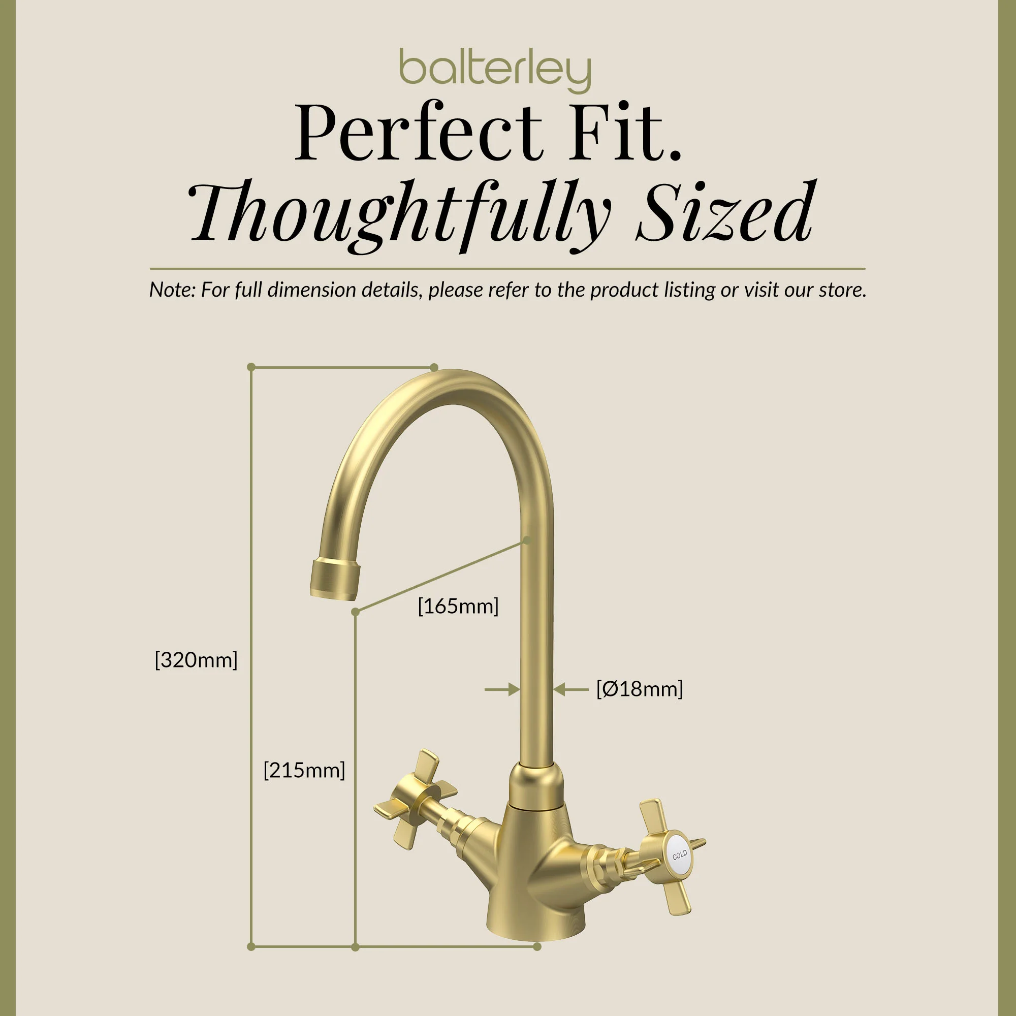 Traditional Mono Mixer Kitchen Tap - Multiple Handle and Finish Options Available - Image 27